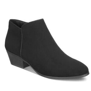 Style & Co WILEYY Women's Booties Heel Ankle Boots Black